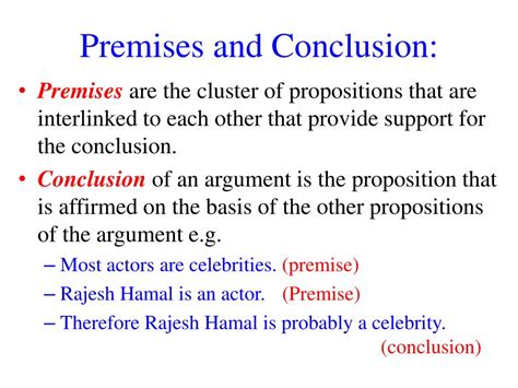 Logic Definition Of Premises