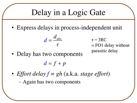 Logic Gate Delay