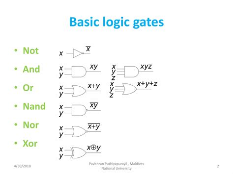 Logic Gates Ppt Pdf