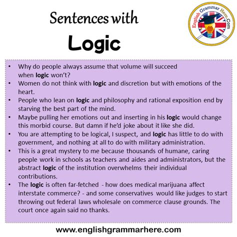 Logic Meaning In A Sentence