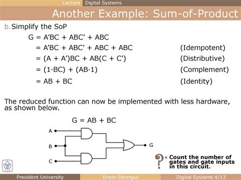 Logic Output Sum Of Products