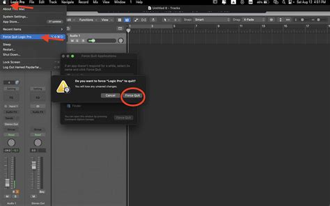 Logic Pro Won't Quit