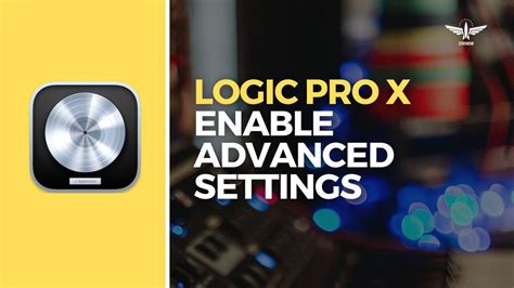 Logic Pro X Settings