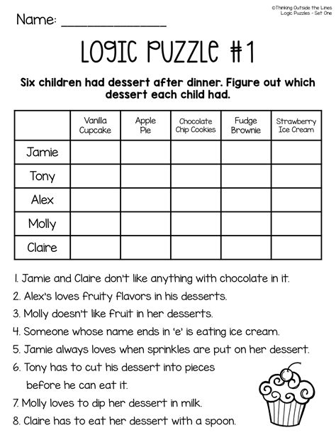 Logic Puzzles For 3 Year Olds