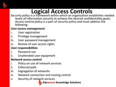Logical Access Control Examples