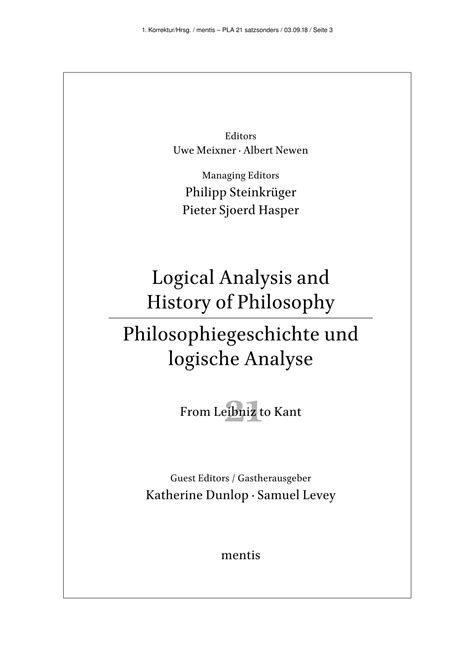 Logical Analysis In Philosophy Pdf