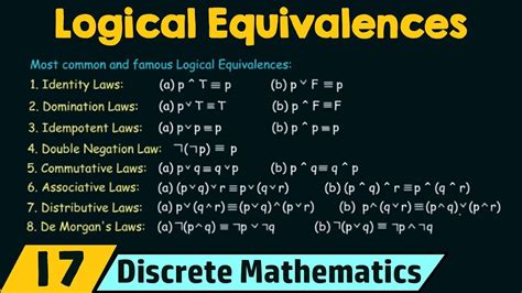 logical equivalence examples answers