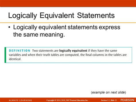 logically equivalent statements meaning