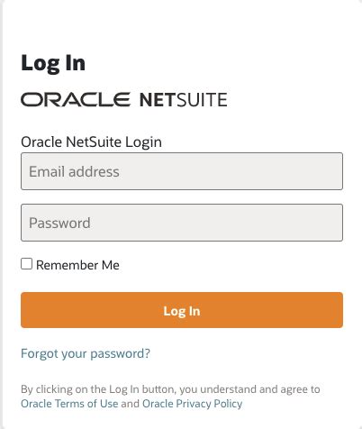 Login For Netsuite