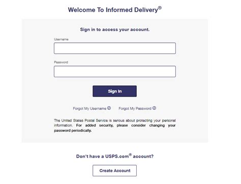 login informed delivery