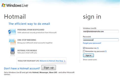 login live.com email account