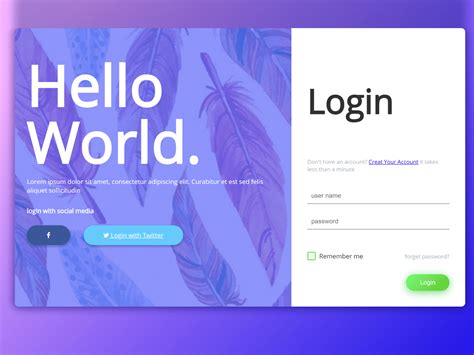 login page html css source code