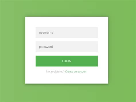 login page html examples