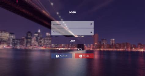 Login Page Html Template Bootstrap