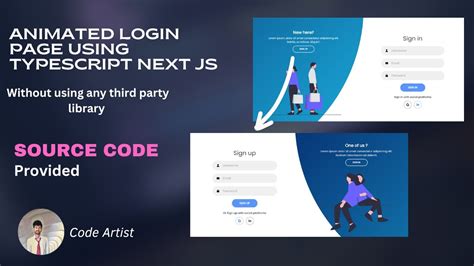 Login Page Typescript