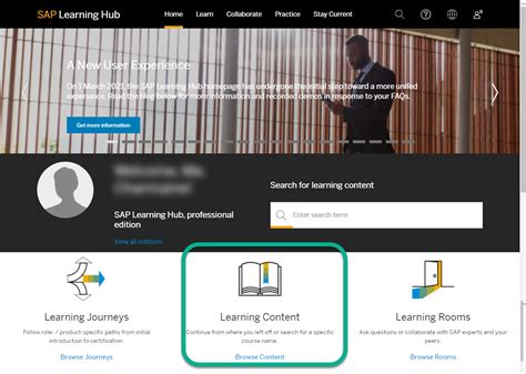 login to sap learning hub