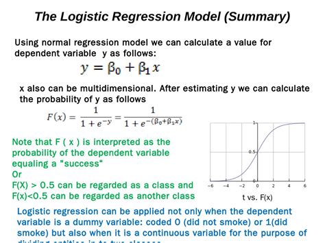 logistic regression summary