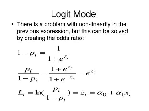 logit model formula