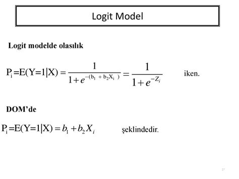 logit model nedir