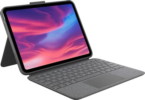 logitech combo touch case with removable keyboard for ipad 10th generation
