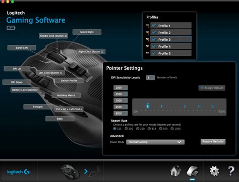 logitech g700 mouse software loses settings