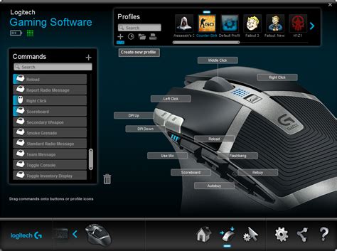 logitech gaming mouse software g602