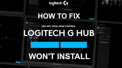 logitech ghub will not install