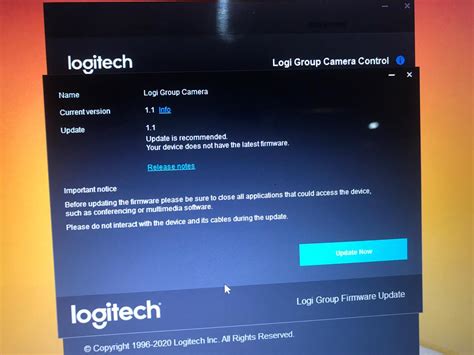 logitech group firmware update download