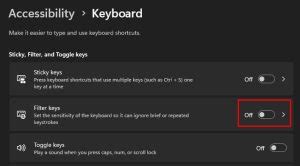 Logitech Keyboard Filter Keys