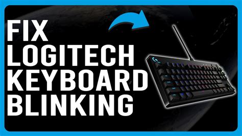 Logitech Keyboard Flashing Blue Light