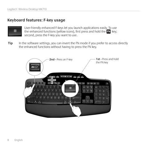 Logitech Keyboard Manual Mk710