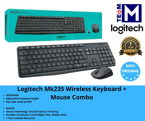 logitech mk235 wireless keyboard and mouse combo not working