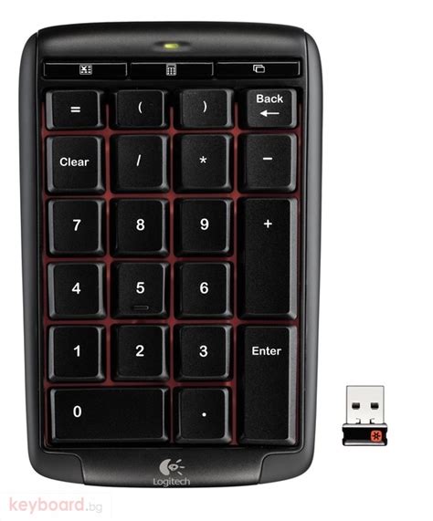 logitech number pad white