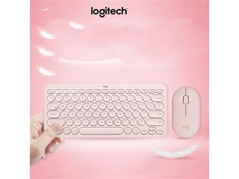 Logitech Pink Keyboard And Mouse