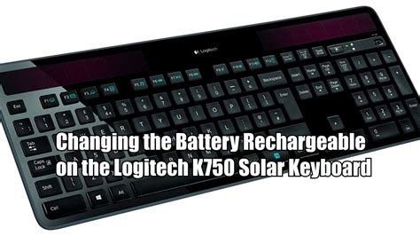 logitech solar keyboard not charging