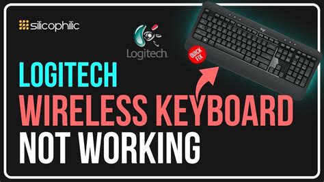 logitech usb wireless keyboard not working