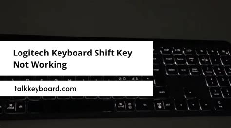 logitech wireless keyboard shift key not working