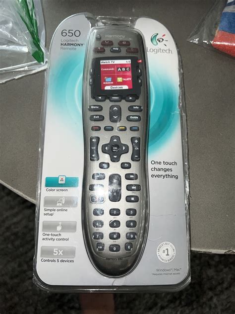 Logitech Harmony 650 Universal Remote Control For Dvd Player, Vcr