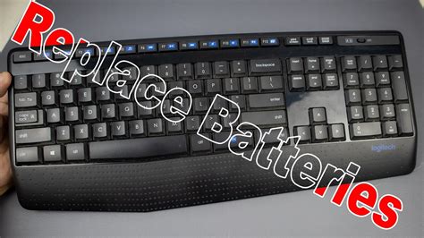 logitech. wireless keyboard battery status