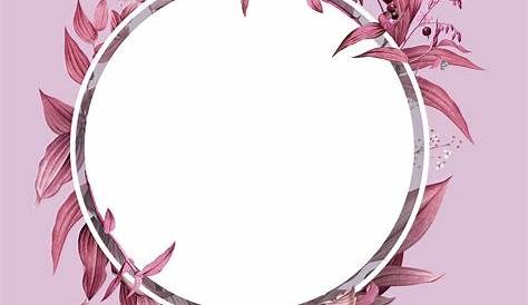 Floral Logo Aesthetic Kosong / Download Round Frame Flowers