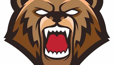 Premium Vector | Modern professional grizzly bear logo for a sport team