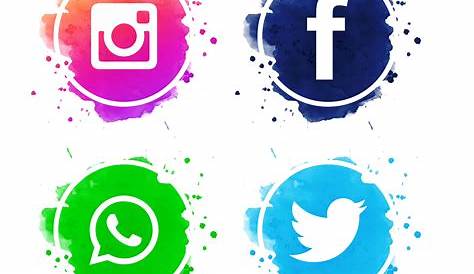 A set of social media icons Facebook,Twitter,Instagram,Whatsapp,Youtube