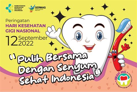 Logo Hari Kesehatan Gigi Nasional 2022