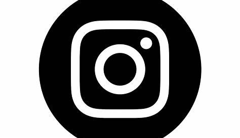 Logo Instagram Noir Rond Impression Métallique « Nouveau Et