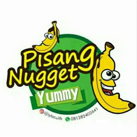Doodle Style Banana Nugget Cartoon Logo Stock Vector (Royalty Free