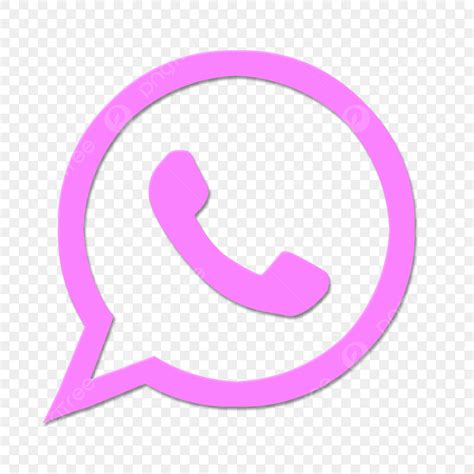 logo de whatsapp png rosa