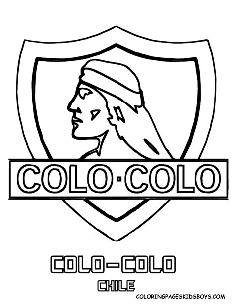 logo del colo colo para colorear