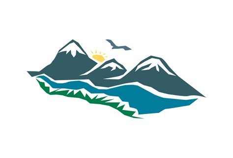logo gunung dan laut