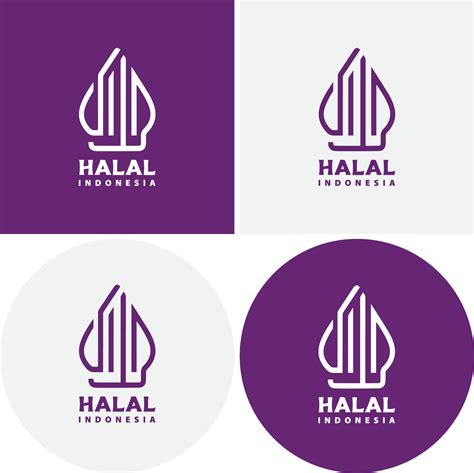 logo halal baru vector