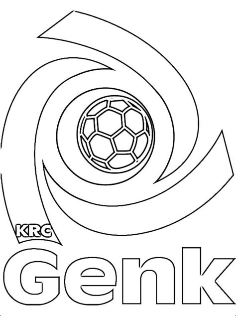logo krc genk kleurplaat